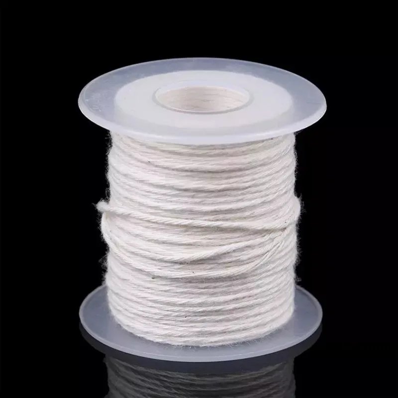 DIY Wax Core 61 M Long Cotton Woven Candle Lamp Wick Candle Accessories Candle Lamp Wick Candle Making Kit Candle Lamp Wick