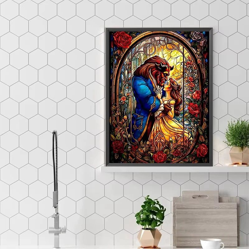 Diamond Painting Kit Full Round Diamond Inlaid Embroidery Craft Cross Embroidery Home Decoration