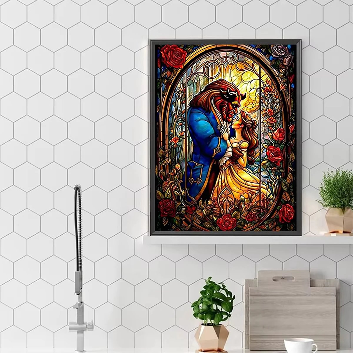 Diamond Painting Kit Full Round Diamond Inlaid Embroidery Craft Cross Embroidery Home Decoration