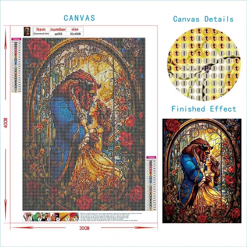 Diamond Painting Kit Full Round Diamond Inlaid Embroidery Craft Cross Embroidery Home Decoration