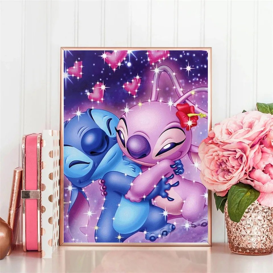 Disney Stitch Diamond Painting Mickey Mouse Full Round Drill 30x40 Embroidery Cartoon Olaf New Arrivals Designer Children Gifts