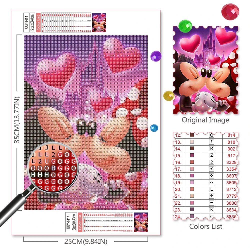 Disney Stitch Diamond Painting Mickey Mouse Full Round Drill 30x40 Embroidery Cartoon Olaf New Arrivals Designer Children Gifts