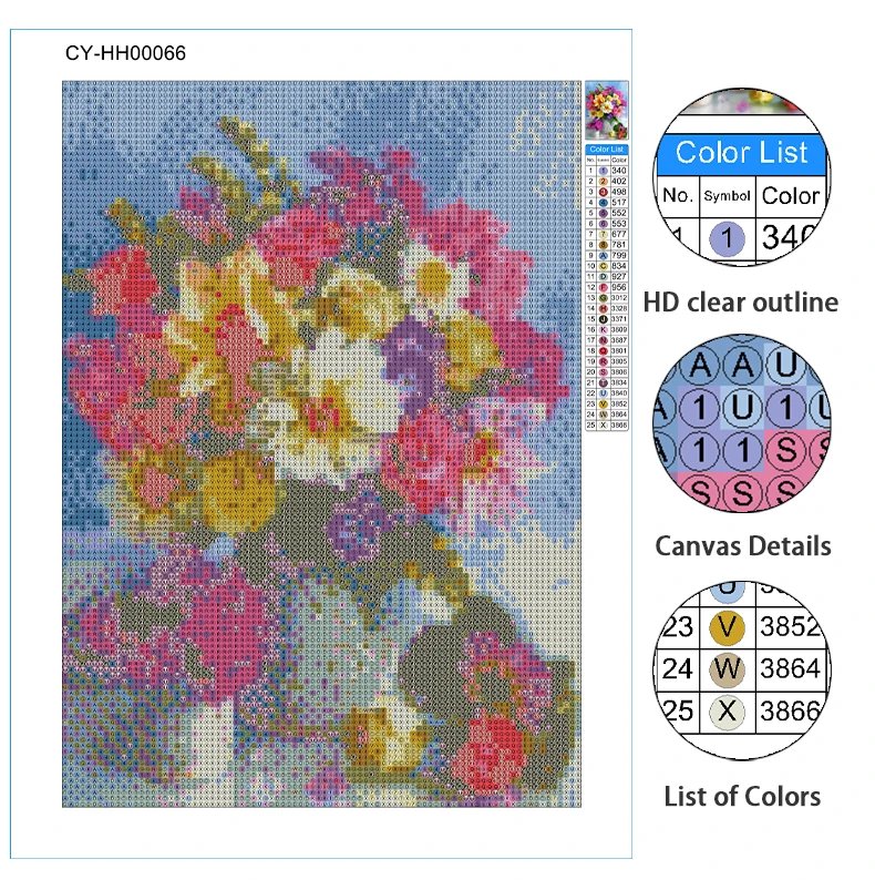 5D DIY Diamond Painting Flower Diamond Embroidery Painting Full Round Diamond Mosaic DIY Rhinestones Home Decor Gift