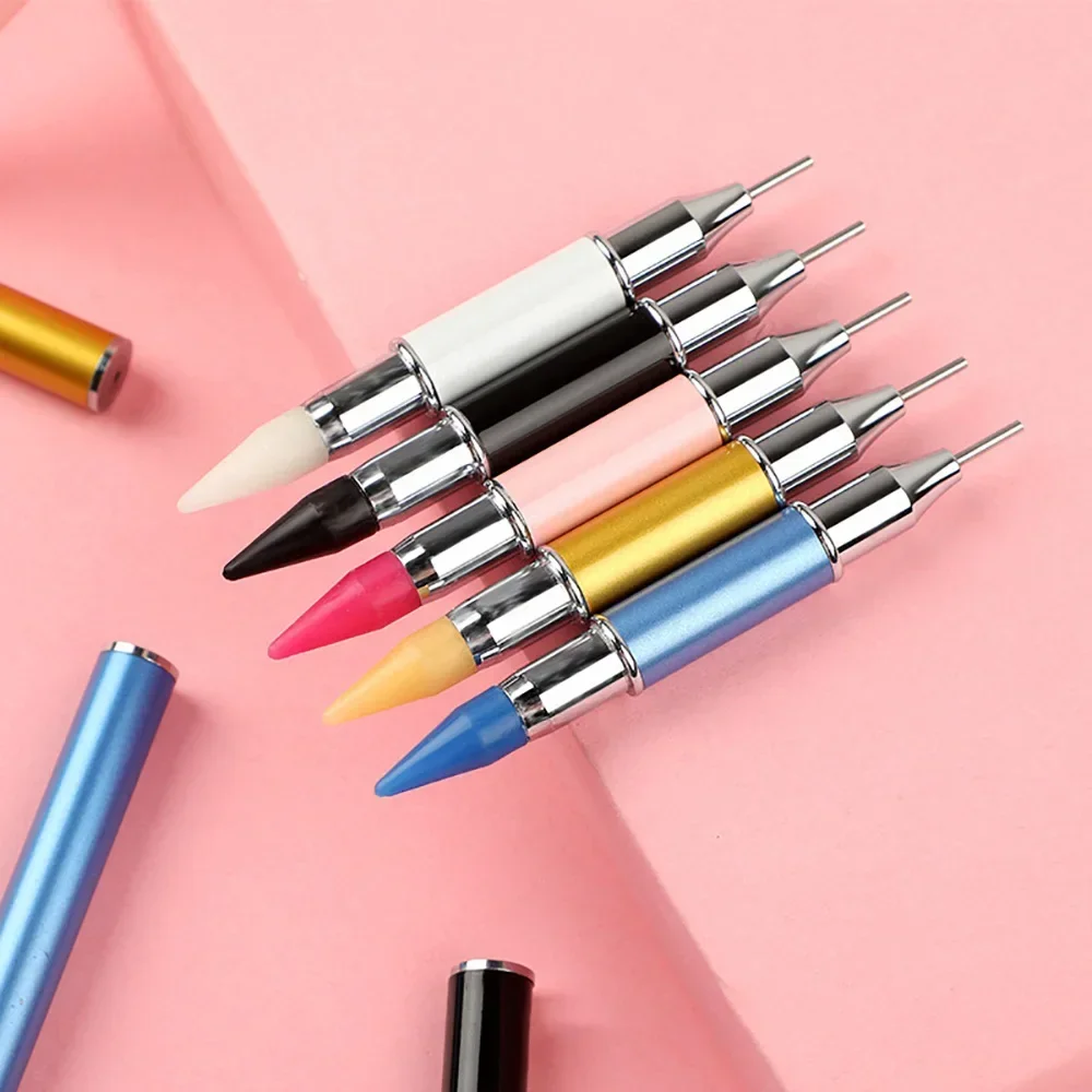 New Diamond Painting Pen Tool Double Head Convenient Multifunctional Nail Pen Metal Material Diamond Painting Accessories New Diamond Painting Pen Tool Double Head Convenient Multifunctional Nail Pen Metal Material Diamond Painting Accessories