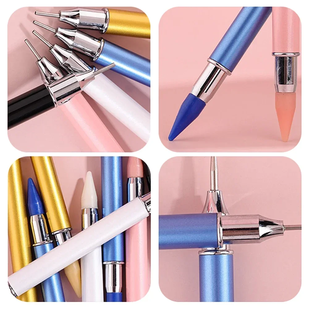 New Diamond Painting Pen Tool Double Head Convenient Multifunctional Nail Pen Metal Material Diamond Painting Accessories New Diamond Painting Pen Tool Double Head Convenient Multifunctional Nail Pen Metal Material Diamond Painting Accessories
