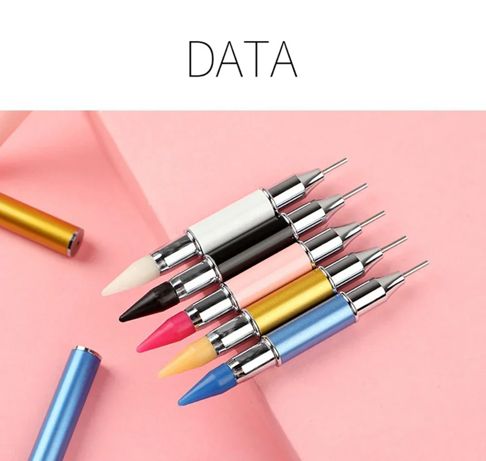 New Diamond Painting Pen Tool Double Head Convenient Multifunctional Nail Pen Metal Material Diamond Painting Accessories New Diamond Painting Pen Tool Double Head Convenient Multifunctional Nail Pen Metal Material Diamond Painting Accessories