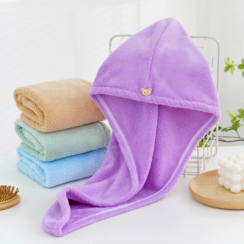 Shower Cap Microfiber Hair Quick Drying Dryer Thicken Towel Home Strong Water Absorption Dry Hair Towel Bag Hair