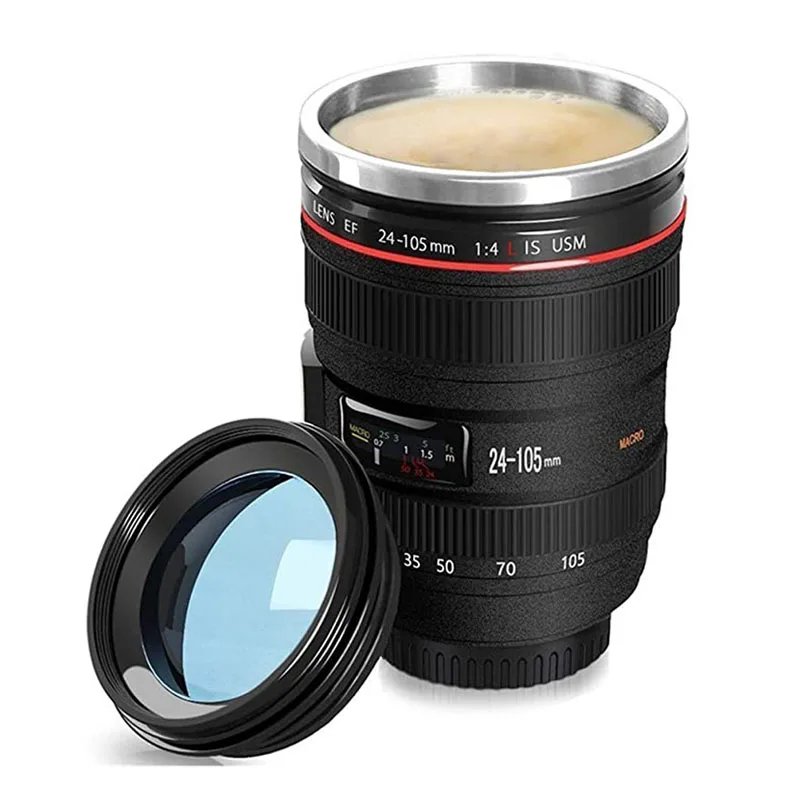 Coffee Cup Thermal Mug Camera Lens Water Bottle Tumbler With Lids Stainles Steel Insulated Coffee Cup Vacuum Flasks Drinkware Coffee Cup Thermal Mug Camera Lens Water Bottle Tumbler With Lids Stainles Steel Insulated Coffee Cup Vacuum Flasks Drinkware
