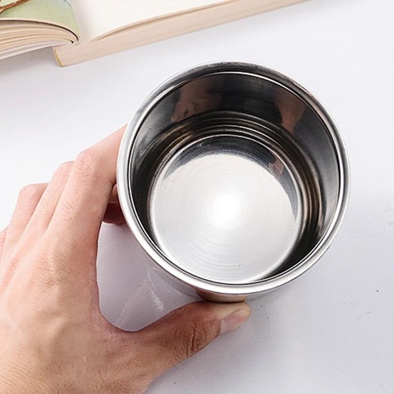 350ml/500ml Stainless Steel Double Wall Beer Mug Silver Coffee Cup Portable Travel Office Water Cups Drinkware Tumbler