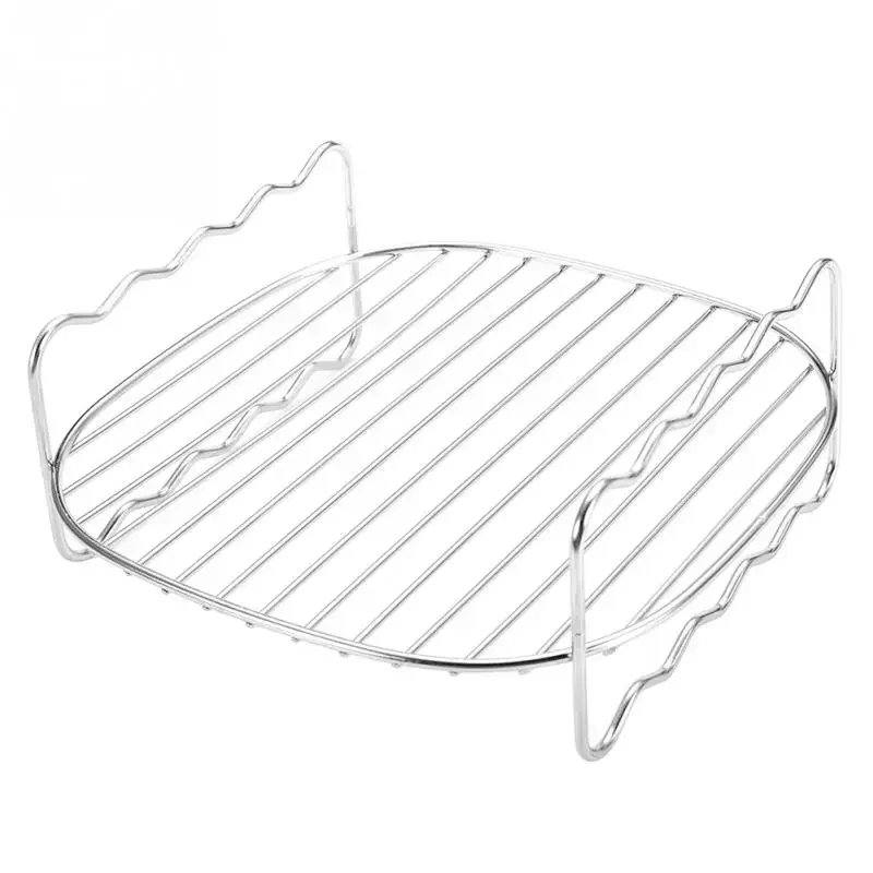 Baking Tray Skewers Air Fryer Stainless Steel Holder BBQ Rack Double Layer Grill Baking Tray Replacement Barbecue Kitchen Tools Baking Tray Skewers Air Fryer Stainless Steel Holder BBQ Rack Double Layer Grill Baking Tray Replacement Barbecue Kitchen Tools