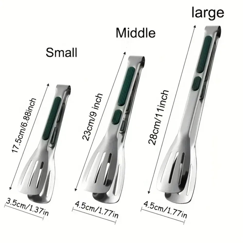 7/9/12inch Kitchen  Food Clip BBQ Grilling Tong Cooking Salad Bread Serving Tong Non-Stick Barbecue Clip Clamp Kitchen Gadgets