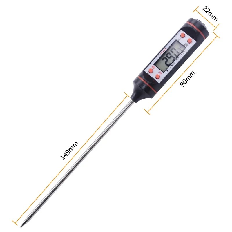 Kitchen Digital BBQ Food Thermometer Meat Cake Candy Fry Grill Dinning Household Cooking Thermometer Gauge Oven Thermometer Tool Kitchen Digital BBQ Food Thermometer Meat Cake Candy Fry Grill Dinning Household Cooking Thermometer Gauge Oven Thermometer Tool