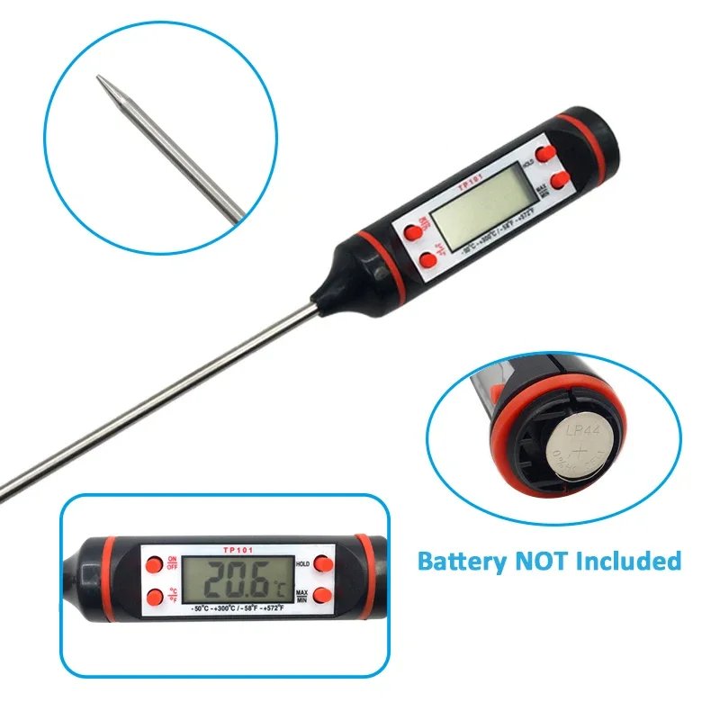 Kitchen Digital BBQ Food Thermometer Meat Cake Candy Fry Grill Dinning Household Cooking Thermometer Gauge Oven Thermometer Tool Kitchen Digital BBQ Food Thermometer Meat Cake Candy Fry Grill Dinning Household Cooking Thermometer Gauge Oven Thermometer Tool