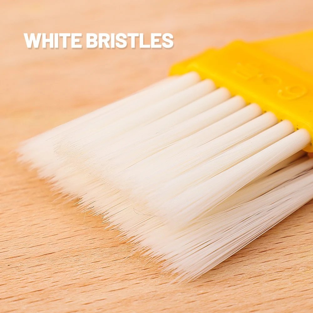 2Pcs Barbecue Brush Split Type Cake Baking Pastry Cooking Oil Brushes High Temperature Resistant Plastic Handle BBQ Kitchen Tool