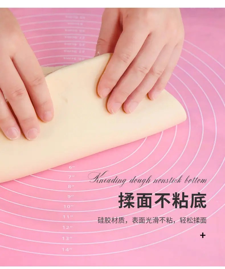 Silicone Baking Mat Pizza Dough Maker Pastry Kitchen Gadgets Cooking Tools Utensils Bakeware Kneading Accessories Lot