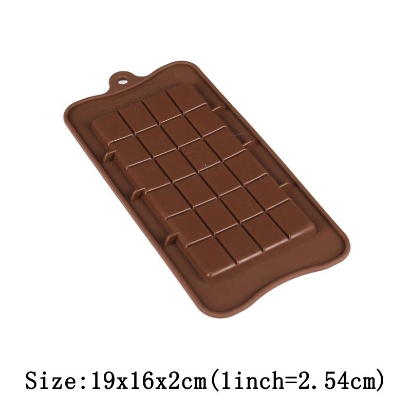 Chocolate Molds Bakeware Cake Molds High Quality Square Eco-friendly Silicone mold DIY 1PC Food Grade 24 Cavity Candy Tools