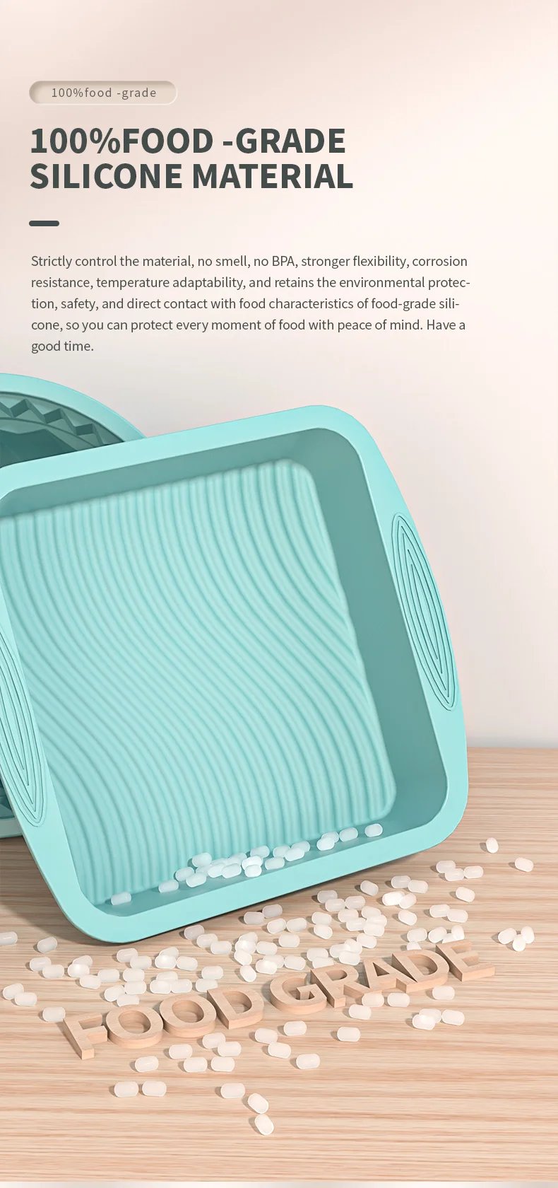 YongHao 3D Shape Silicone Cake Mold DIY Pastry Baking Tools for Cake Pan Kitchen Fluted Tube Pan Bakeware Cake Decorating Tool