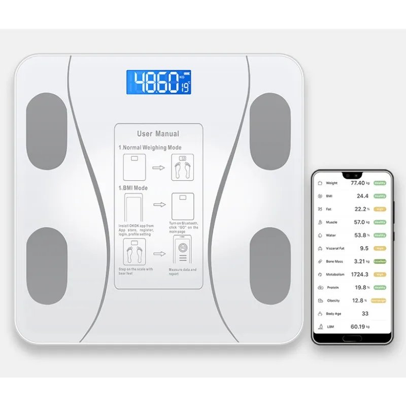 Body Fat Scale Body Scales Smart Wireless Digital Bathroom Weight Scale Body Composition Analyzer Weighing Scale