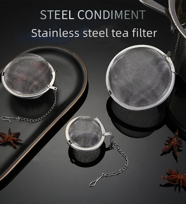 Creative Stainless Steel Tea Infuser Ball Sphere Teaware Cha Strainers Spice Diffuser Coffee Filter Sieve Kitchen Utensils