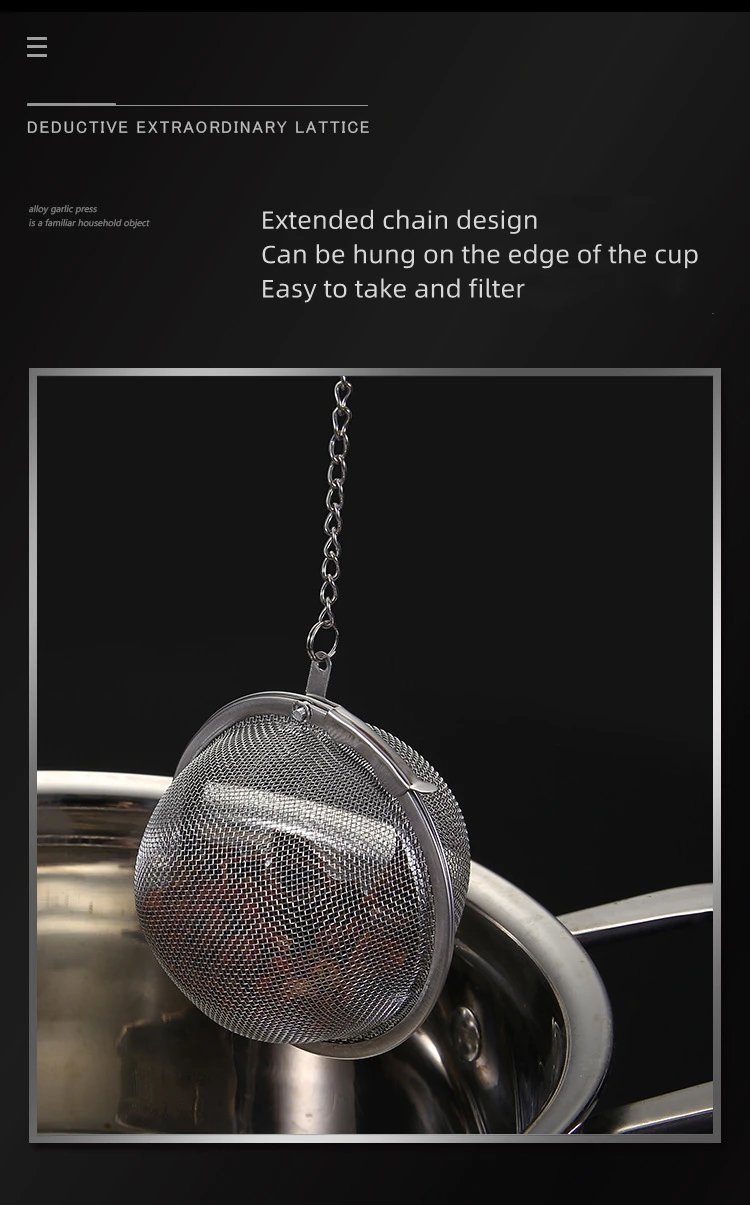 Creative Stainless Steel Tea Infuser Ball Sphere Teaware Cha Strainers Spice Diffuser Coffee Filter Sieve Kitchen Utensils