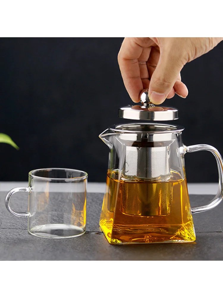 Glass Teapot with Infuser Tea Set Kettle Maker Infusers Jug Teaware Kitchen Dining Bar Home Tea Kit Glass Teapot Samovar Glass Teapot with Infuser Tea Set Kettle Maker Infusers Jug Teaware Kitchen Dining Bar Home Tea Kit Glass Teapot Samovar