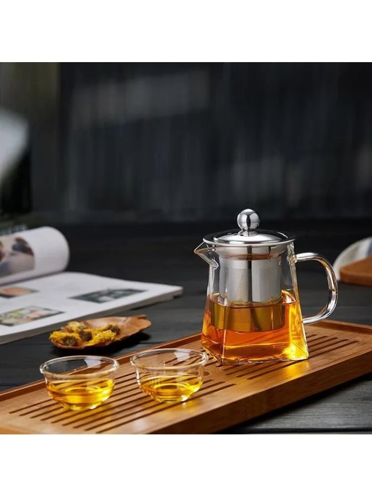 Glass Teapot with Infuser Tea Set Kettle Maker Infusers Jug Teaware Kitchen Dining Bar Home Tea Kit Glass Teapot Samovar Glass Teapot with Infuser Tea Set Kettle Maker Infusers Jug Teaware Kitchen Dining Bar Home Tea Kit Glass Teapot Samovar