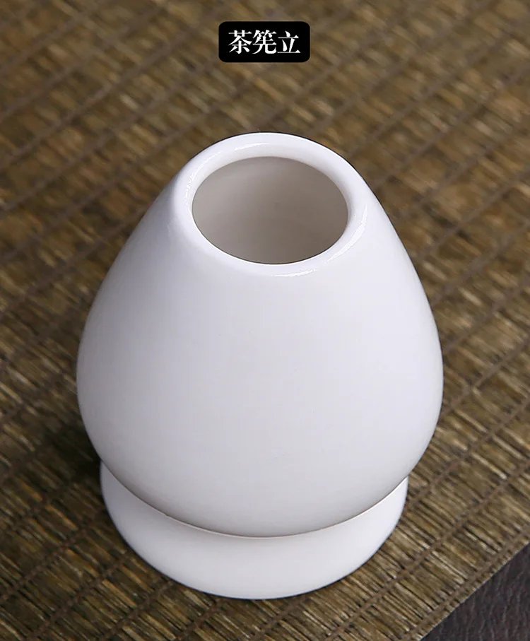 Japanese Ceramic Matcha Green Tea Chasen Holder Stand Bowl Bamboo Whisk Grinder Brushes Tea Tools Holder Tea Accessories Teaware