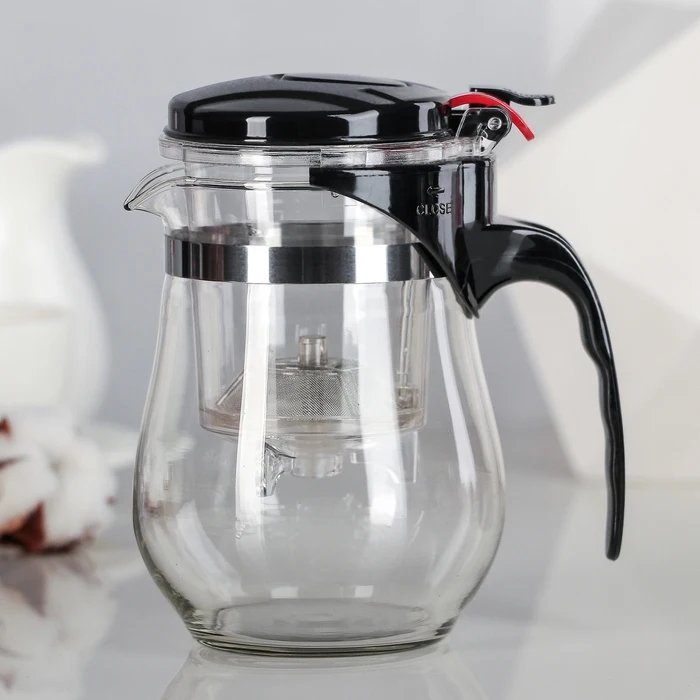 500ml Heat Resistant Kitchen Supplies Tea for Teapots Home Garden Kitchen,Dining Bar Teaware Tea Glass Teapot Tea Kettle