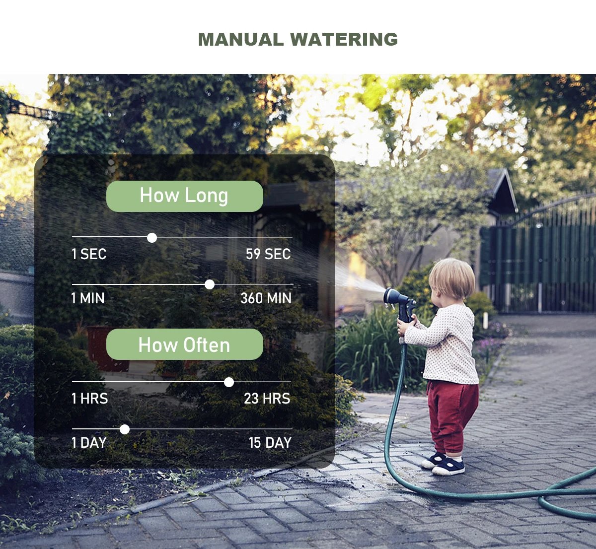 Eshico HCT-378 Newest 2024 3-Outlet Water Timer Independent Control Program Digital Garden Sprinkler