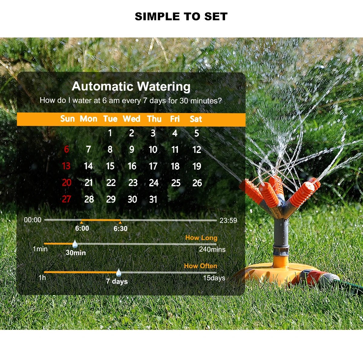 Eshico New Smart Dial & Button Water Timer M02 Automatic Timed Irrigation System Outdoor Home Garden Lawn Greenhouse Supplies