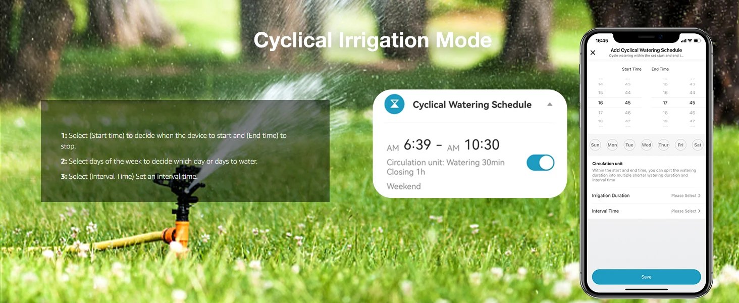 Diivoo Automatic Irrigation Controller Water Timer WIFI Control Water Valve Garden Automatic Watering System 1/2 Zone