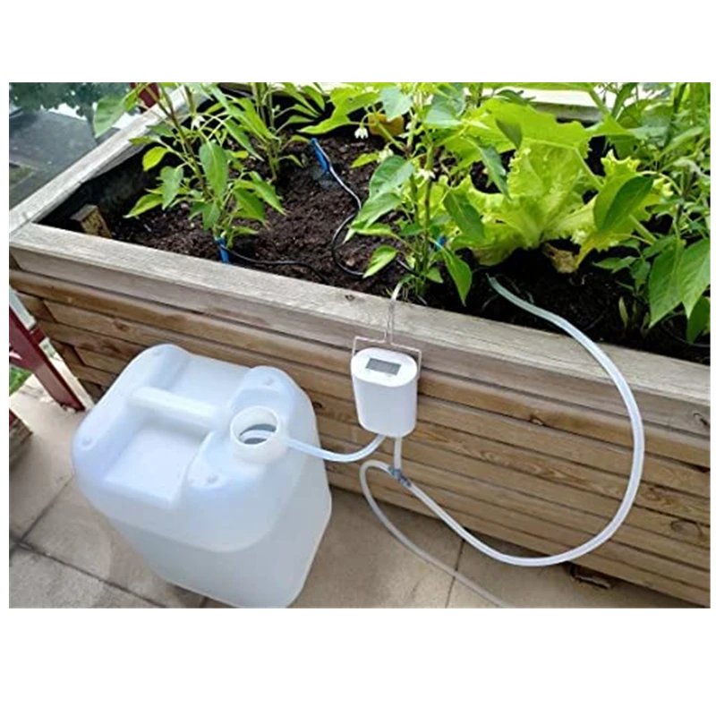Automatic Plant Flower Watering Pump Home Sprinkler Drip Irrigation Device 2/4/8 Heads Pump Timer System Kit Garden Tool