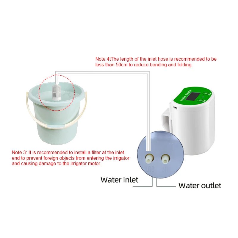 An intelligent timed automatic flower waterer, potted lazy watering, drip water seepage water applicator, gardening green plant