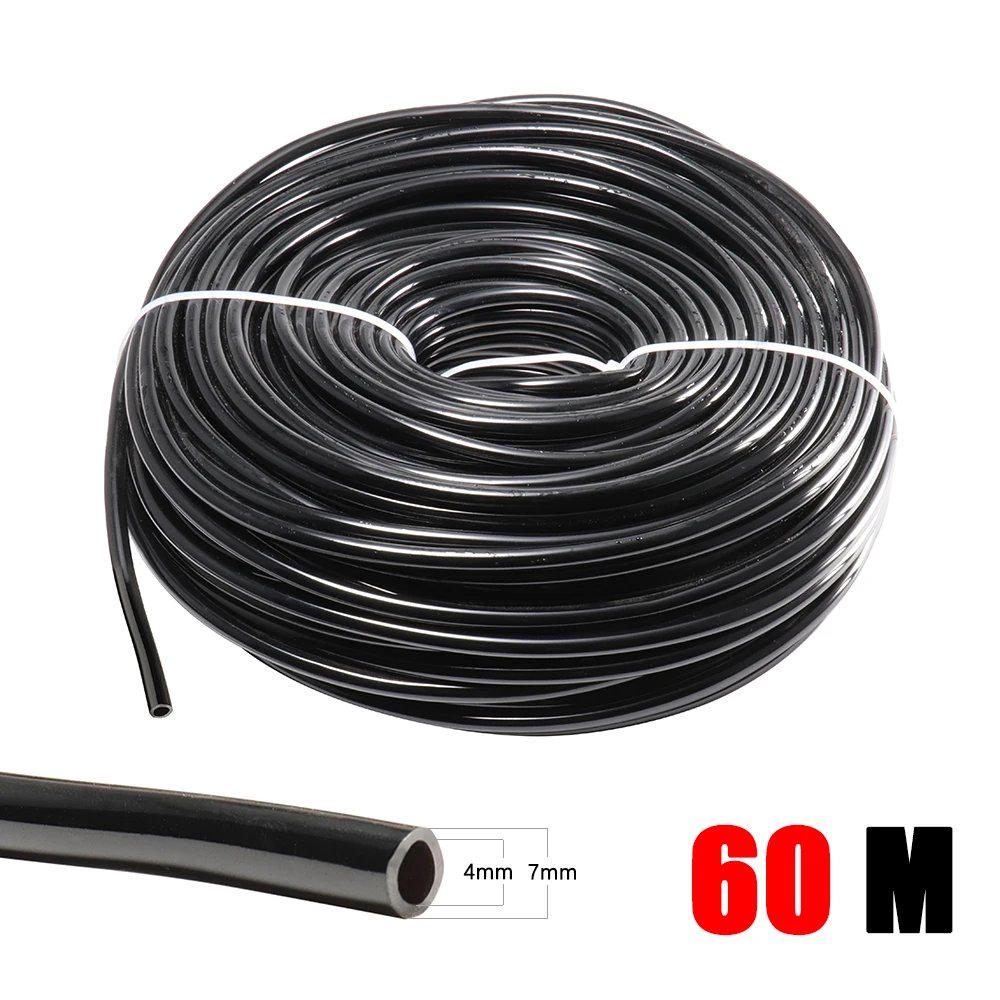 Garden Watering 4/7mm Hose PVC Micro Irrigation Pipe 1/4'' Tubing Irrigation Drip System Sprinkler Tube for Greenhouse Bonsai