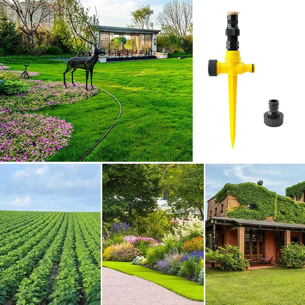 Garden Sprinkler 360&deg; Rotation Irrigation Watering System Automatic Agriculture Lawn Farm Greenhouse Plant Watering Sprinkler