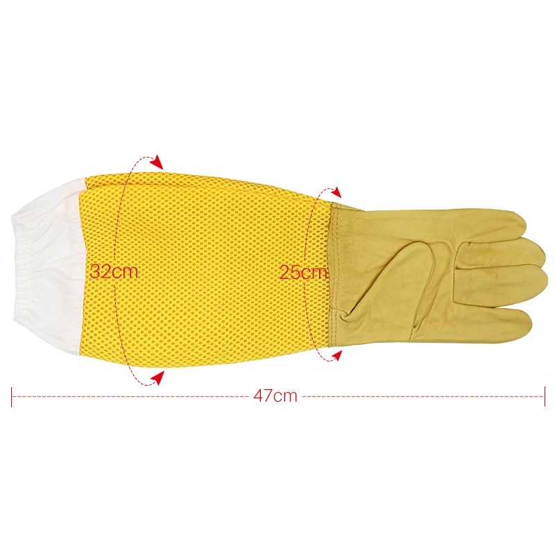 Beekeeper Gloves Protective Sleeves Ventilated Professional Anti Bee for Apiculture Beekeeper Prevent Beehive tools Beekeeper Gloves Protective Sleeves Ventilated Professional Anti Bee for Apiculture Beekeeper Prevent Beehive tools