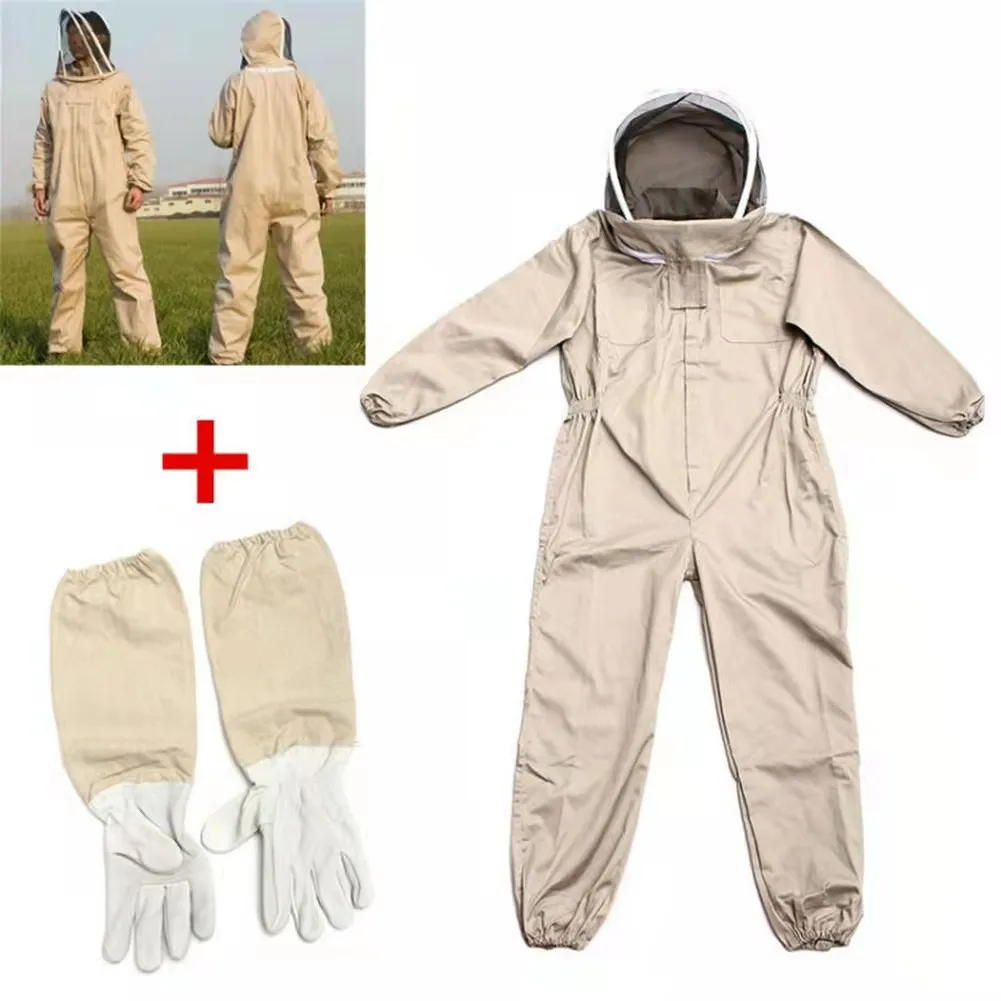 Professional Protective Clothing Beekeeping Protective Equipment Apicultura Clothes Beekeeper Costume Veil Hood Hat Anti-Bee Professional Protective Clothing Beekeeping Protective Equipment Apicultura Clothes Beekeeper Costume Veil Hood Hat Anti-Bee