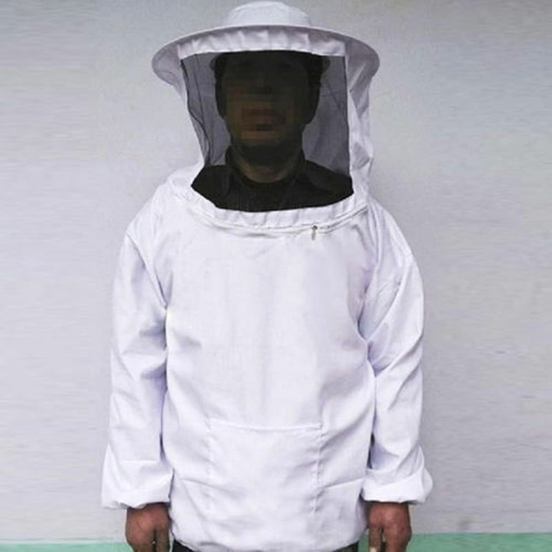 Protective Beekeeping Jacket Veil Smock Equipment Beekeeping Hat Sleeve Beekeeper Suit Apiculture Bee Dress