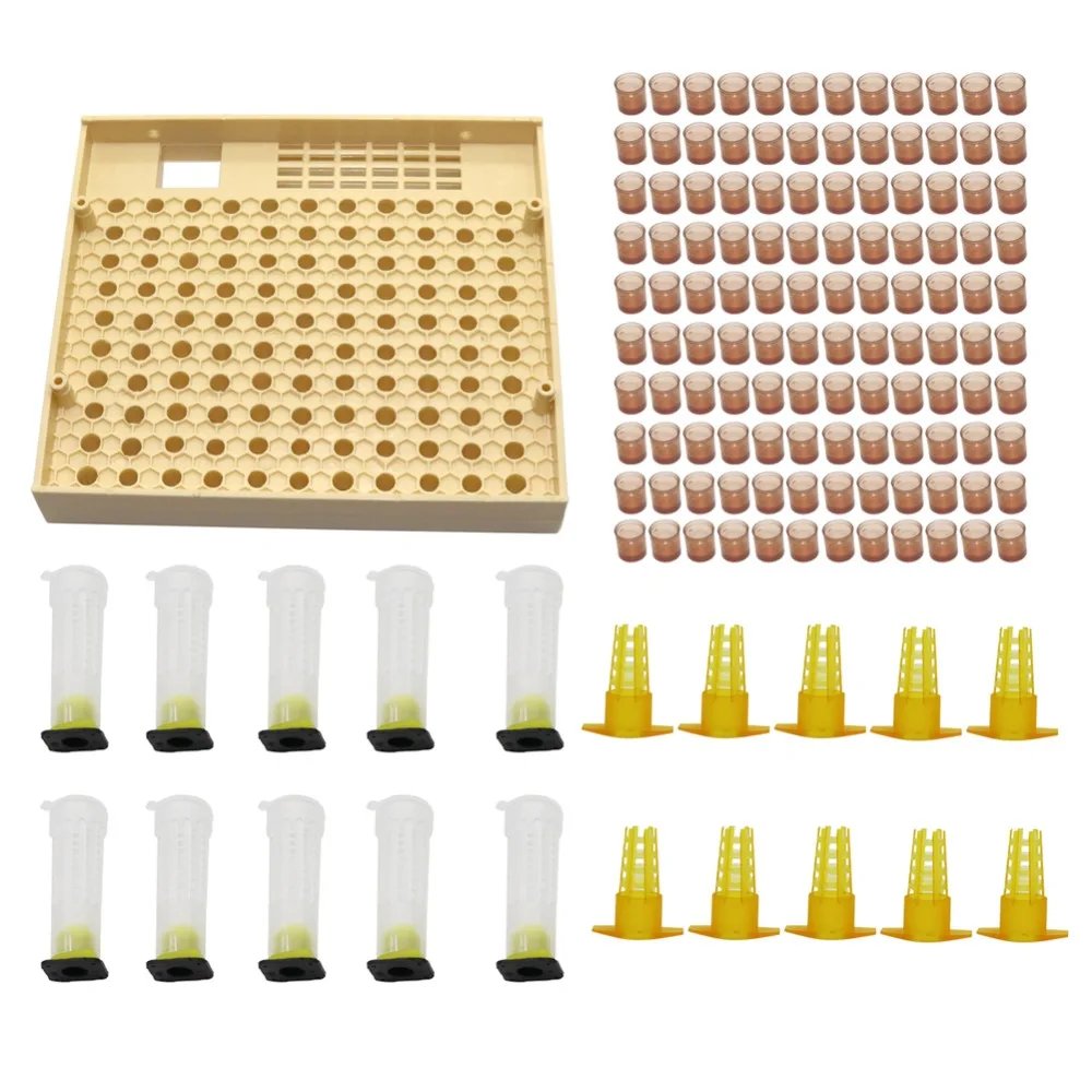 1Pcs Bee Queen Marking Catcher Plastic One Handed Marker Bottle Plunger Plush Beekeeper Tool Garden Beekeeper Queen Bee Catcher