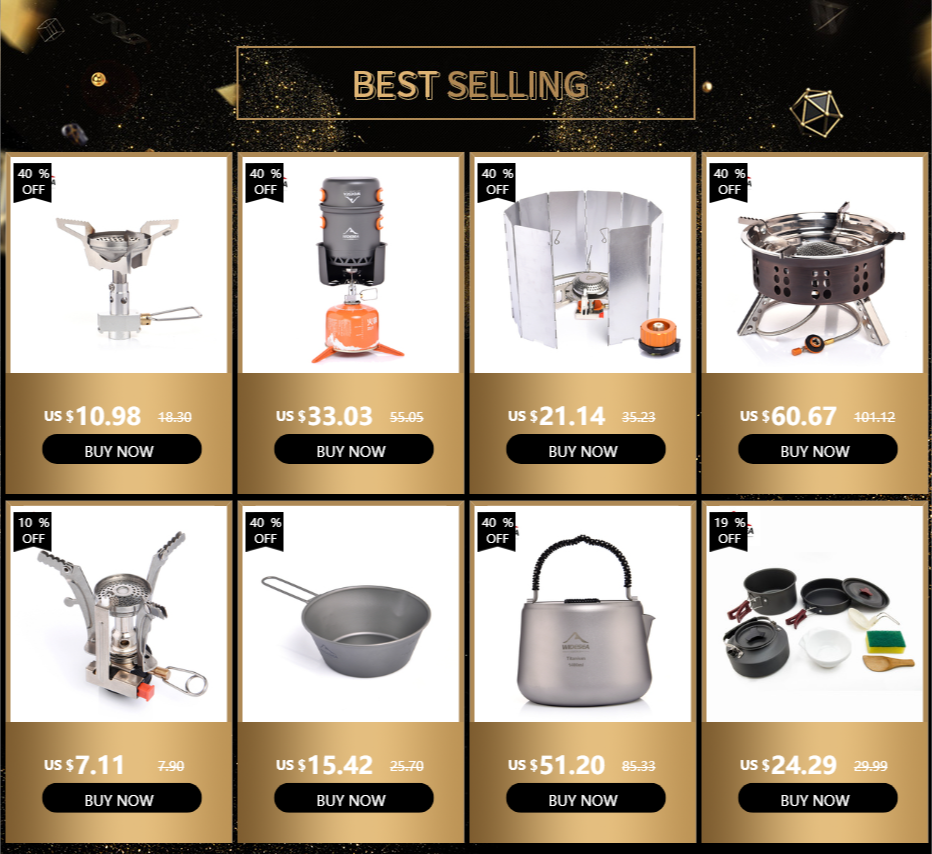 Widesea Camping Gas Stove Outdoor Tourist Burner Strong Fire Heater Tourism Cooker Survival Furnace Supplies Equipment Picnic