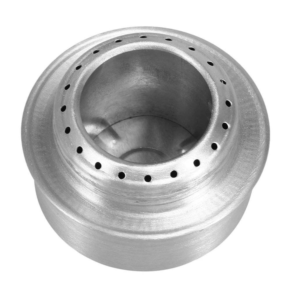 Camping Stove Portable Mini Aluminum Alloy Alcohol Stove with Lid Outdoor Camping Hiking Backpacking Cooking Stove
