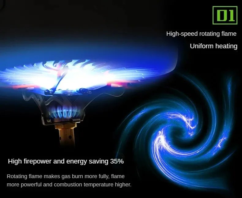 Outdoor Gas Stove Camping Burner Portable Mini Folding Stove Gas Heater Survival Furnace Foldable Furance Head for Picnic Cooker