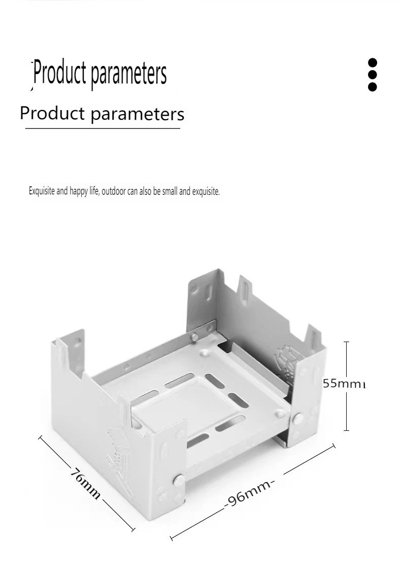 Alcohol Stove Esbit Cooker Folding Bags Alcohol Burner Storage Oven for Outdoor Camping Hiking with Picnic
