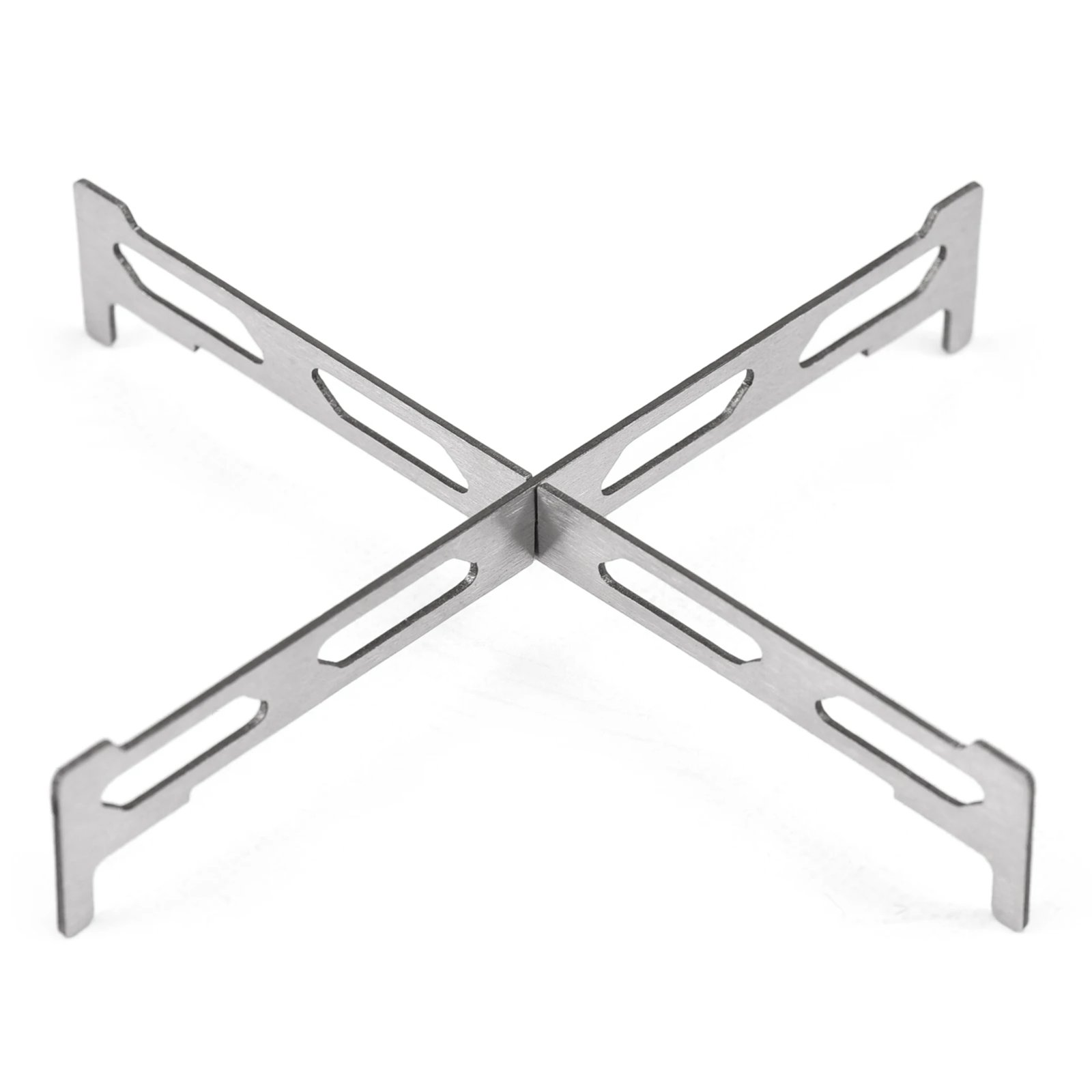 Tomshoo Portable Outdoor Stainless Steel Alcohol Stove with Foldable Handles for Camping Hiking Backpacking Picnic Survival