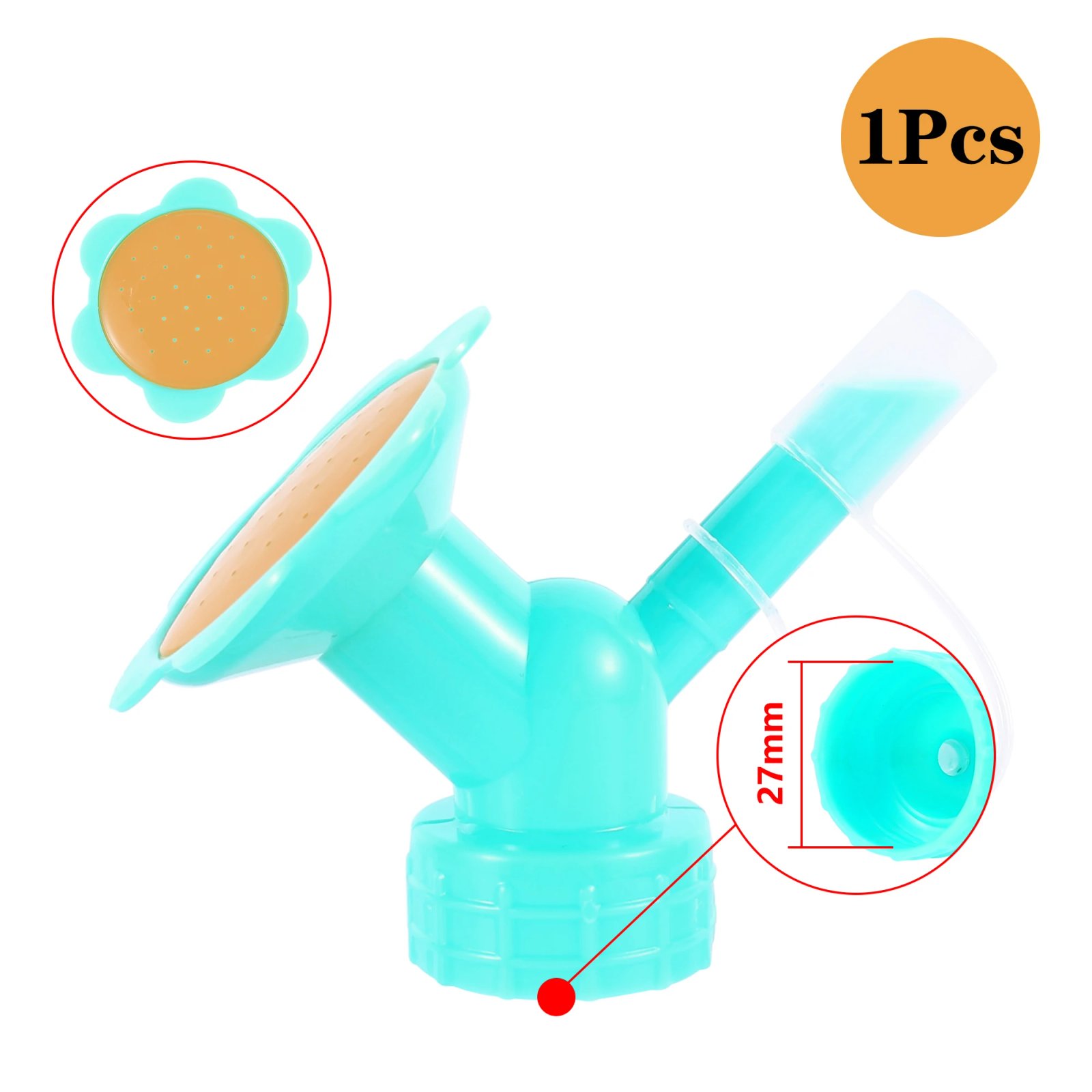 1Pc Home Garden Flower Plant Water Sprinkler For Flower Waterers Bottle Watering Cans Sprinkler 2 In 1 Plastic Sprinkler Nozzle
