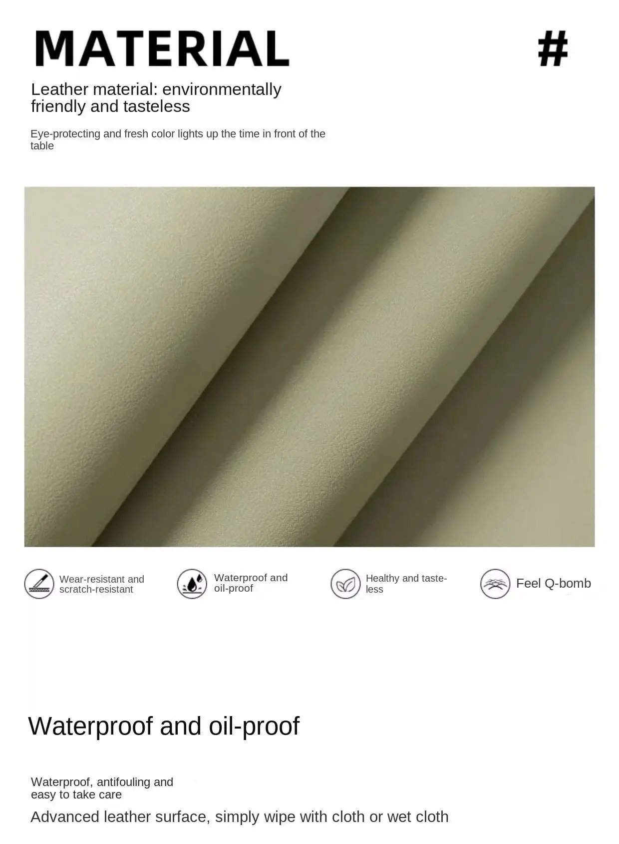 Leather Table cloth for Home Easy Clean Table Protector Waterproof Tea Coaster Large Desk Mat Anti-Slip Gamer Keyboard Mouse Mat