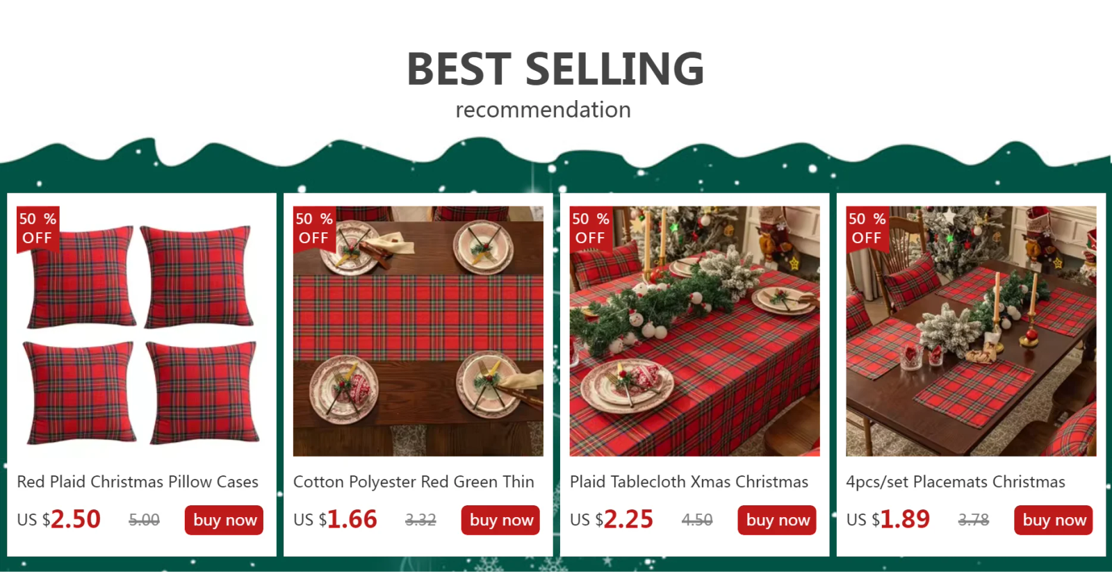 Plaid Tablecloth Xmas Christmas Red Green Rectangle Party Table Cloth Vintage Dining Table Cover for Home Living Room Decoration