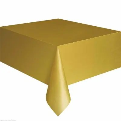 Plastic Disposable Solid Color Tablecloth Birthday Party Wedding Christmas Table Cover Wipe Desk Cloth Decor Covers Rectangle