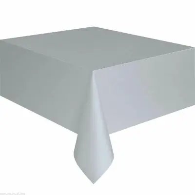 Plastic Disposable Solid Color Tablecloth Birthday Party Wedding Christmas Table Cover Wipe Desk Cloth Decor Covers Rectangle
