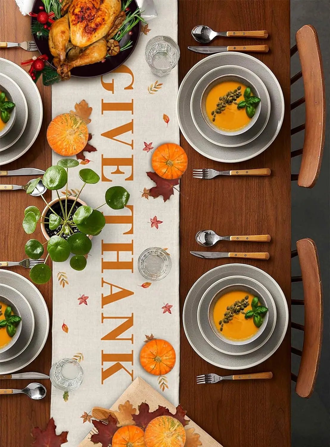 Autumn Maple Leaves Harvest Pumpkin Linen Table Runner Washable Fall Thanksgiving Table Runner Kitchen Coffee Dining Table Decor Autumn Maple Leaves Harvest Pumpkin Linen Table Runner Washable Fall Thanksgiving Table Runner Kitchen Coffee Dining Table Decor